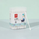 Dual-Ended Cotton Swabs – Ear Pick & Spiral Tip (200 pcs)