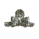 Polka Dot Double-Sided French Ribbon Hair Claw – Medium
