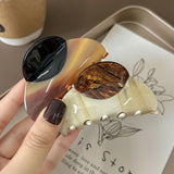 Acetate Patchwork Hair Claw Clip – Medium