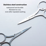 Precision Beauty Scissors – Stainless Steel, Pointed Tip