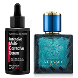 Versace Versace Eros Eau De Toilette Spray 30ml X Natural Beauty Intensive Multi-Corrective Serum - Mandelic Acid 18% (Exp Date: 12/2025) 35ml 2pcs