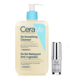 CeraVe CeraVe SA Smoothing Cleanser (Random Packaging) 473ml X Natural Beauty Hydrating Radiant Eye Concentrate (Exp Date: 02/2026) 15ml 2pcs