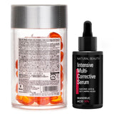 Ellips Ellips Hair Vitamin Oil - Hair Vitality 50capsules x1ml X Natural Beauty Intensive Multi-Corrective Serum - Mandelic Acid 18% (Exp Date: 12/2025) 35ml 2pcs