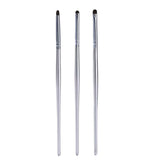 Silver Wooden Handle 3pcs Horse Hair Eyeshadow Brush Set Australia | Aestha Cosmetics
