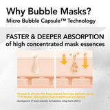 MENOKIN 30 Seconds Quick Bubble Mask 6 Types – Multi-Action Oxygen Foaming Mask