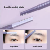 AMORTALS Double-Ended Micro Precision Eyebrow Razors – 2 Pieces
