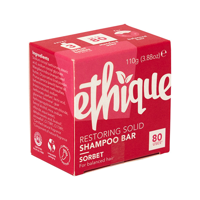 Ethique Solid Shampoo Bar Sorbet Balanced Hair 110g – Fresh Beauty Co.