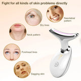 EMS Neck Face Lifting roller - LED Photon wellness, Wrinkle Remover ES-1081