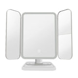 Trifold LED Makeup Mirror - Smart Complementary Beauty Lights