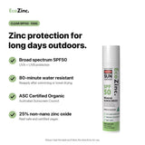 EcoZinc Natural Mineral Sunscreen SPF50 Clear 100g