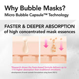 MENOKIN 30 Seconds Quick Bubble Mask 6 Types – Multi-Action Oxygen Foaming Mask