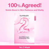numbuzin Sheet Mask Mask Multipack (5 Sheets) - No.1 to No.5 Best Collection | Hydrating, Pores, Calming, Brightening & Anti-Aging Skin Care Set