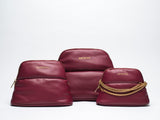 ESTETIKA NEW MINEE Trio | Burgundy Makeup Bag Set