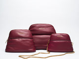 ESTETIKA NEW MINEE Trio | Burgundy Makeup Bag Set