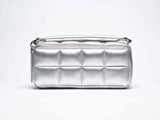 ESTETIKA Silver Makeup Bag Set - Stylish Cosmetic Organiser Bundle HOMEE + BIGEE