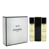 Chanel No.5 Eau De Toilette Purse Spray And 2 Refills 3x20ml/0.7oz