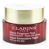 Clarins Super Restorative Night Age Spot Correcting Replenishing Cream - For Very Dry Skin