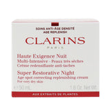 Clarins Super Restorative Night Age Spot Correcting Replenishing Cream - For Very Dry Skin