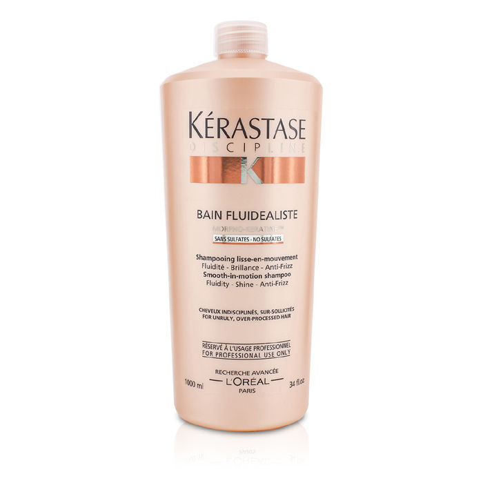 Kerastase Discipline Bain Fluidealiste Smooth-In-Motion Sulfate Free Shampoo  (For Unruly, Over-Processed Hair) 1000ml/34oz – Fresh Beauty Co.