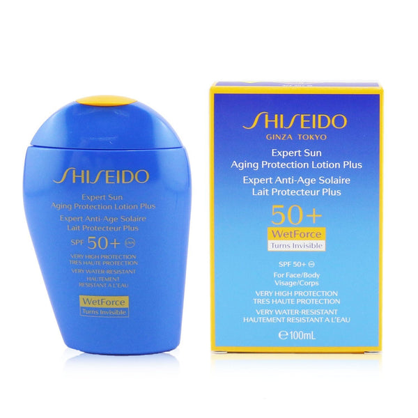 Shiseido Expert Sun Aging Protection Lotion Plus WetForce For Face & Body SPF 50+  100ml/3.4oz