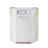 iKOU Eco-Luxury Aromacology Natural Wax Candle Glass - Calm (Lemongrass & Lime)