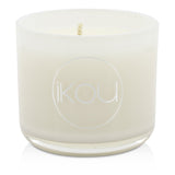 iKOU Eco-Luxury Aromacology Natural Wax Candle Glass - Peace (Rose & Ylang Ylang)