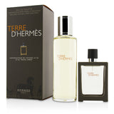 Hermes Terre D'Hermes Eau De Toilette Refillable Spray 30ml/1oz + Refill 125ml/4.2oz 2pcs