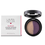 Laura Geller Baked Color Intense Shadow Duo - # Slate/Plum