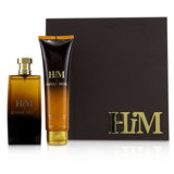 Hanae Mori Him Coffret: Eau De Toilette Spray 100ml/3.4oz + After Shave Balm 150ml/5oz