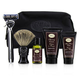 The Art Of Shaving The Four Elements of The Perfect Shave Set with Bag - Sandalwood: Pre Shave Oil + Shave Crm + A/S Balm + Brush + Razor