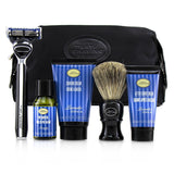 The Art Of Shaving The Four Elements of The Perfect Shave Set with Bag - Lavender: Pre Shave Oil + Shave Crm + A/S Balm + Brush + Razor