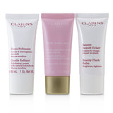 Clarins Multi-Active 30+ Anti-Ageing Skincare Set: Gentle Refiner 30ml + Multi-Active Day Cream 30ml + Beauty Flash Balm 30ml