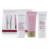 Clarins Multi-Active 30+ Anti-Ageing Skincare Set: Gentle Refiner 30ml + Multi-Active Day Cream 30ml + Beauty Flash Balm 30ml