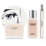 Calvin Klein Women Coffret: Eau De Parfum Spray 100ml/3.4oz + Body Lotion 100ml/3.4oz + Eau De Parfum Spray 10ml/0.33oz