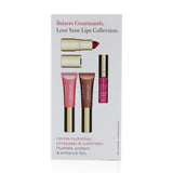 Clarins Love Your Lips Collection (2x Lip Perfector, 1x Lipstick, 1x Lip Comfort Oil) 4pcs