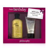 Philosophy Happy Birthday 2-Piece Vanilla Birthday Cake Set