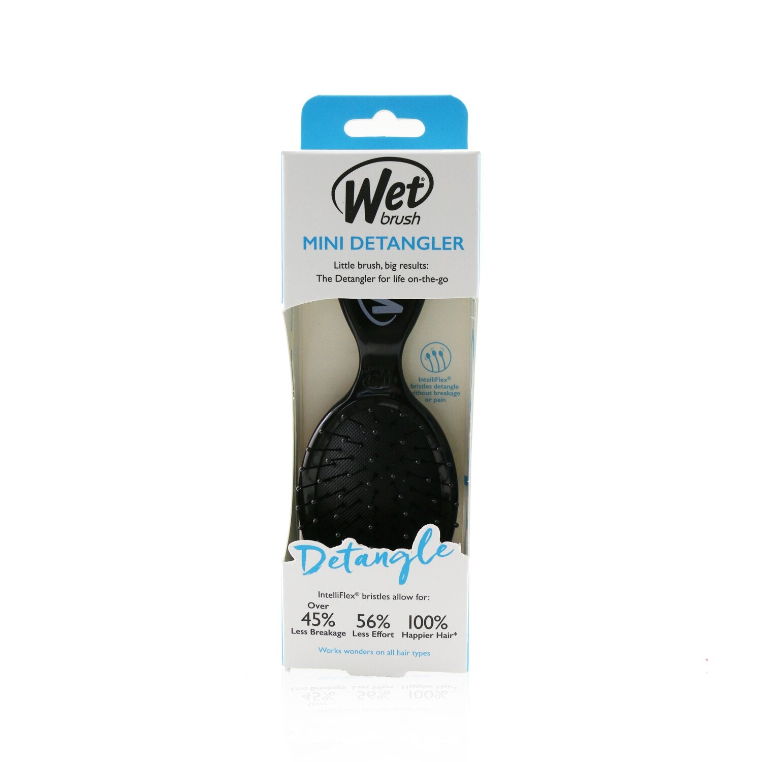 Wet Brush Mini Detangler Black 1pc Fresh Beauty Co.