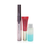 Clarins Wonder Perfect Mascara 4D Look Set: Mascara 8ml + Instant Eye Make Up Remover 10ml + Lip Protector 5ml 3pcs