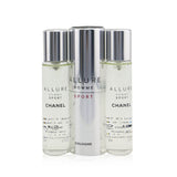 Chanel Allure Homme Sport Cologne Travel Spray & Two Refills 3x20ml/0.7oz