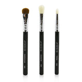 Sigma Beauty Glam 'N Go Mini Eye Brush Set (3x Brushes + 1x Bag) 3pcs+1bag