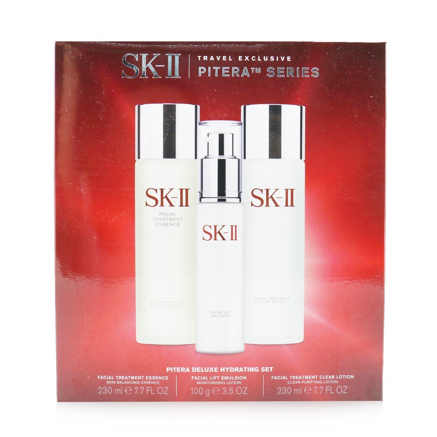 SK II Pitera Deluxe Hydrating 3-Pieces Set: Facial Treatment Essence ...