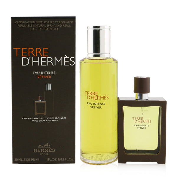 Hermes Terre D'Hermes Eau Intense Vetiver Coffret: Eau De Parfum Spray 30ml + Refill 125ml 