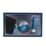 Bvlgari Aqva Pour Homme Coffret: Eau De Toilette Spray 100ml/3.4oz + After Shave Balm 100ml/3.4oz + Pouch 2pcs+Pouch