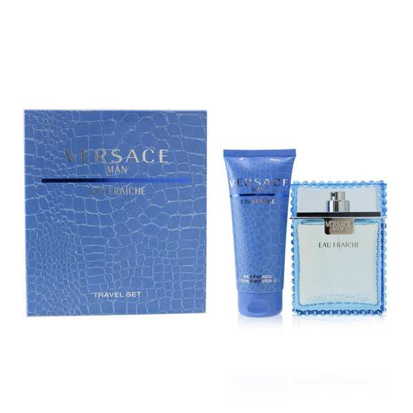Versace Eau Fraiche Coffret: Eau De Toilette Spray 100ml/3.4oz + Perfumed Bath & Shower Gel 100ml/3.4oz 
