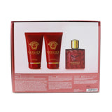 Versace Eros Flame Coffret: Eau De Parfum Spray 50ml/1.7oz +Perfumed Shower Gel 50ml/1.7oz + After Shave Balm 50ml/1.7oz