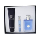 Versace Versace Pour Homme Coffret: Eau De Toilette Spray 100ml/3.4oz + Eau De Toilette Spray 10ml/0.3oz + Hair & Body Shampoo 150ml/5oz