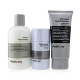 Anthony Basic Kit With AntiPerspirant & Deodorant: Cleanser 237ml + Moisturizer 90ml + Deodorant 70g