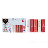 Fresh Sugar Lip Treatment Set: Sugar Lip Treatment Advanced Therapy - 2.2g/0.07oz + 4x Mini Sugar Lip Treatment SPF 15 (#Rose, #Coral, #Punch, #Cherry)