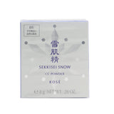 Kose Sekkisei Snow CC Powder SPF14 (Case + Refill) - # 01 Moderately Light (Natural Tone) 8g/0.28oz