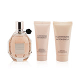 Viktor & Rolf Flowerbomb Coffret: Eau De Parfum Spray 100ml/3.4oz + Body Cream 40ml/1.36oz + Shower Gel 50ml/1.7oz 3pcs